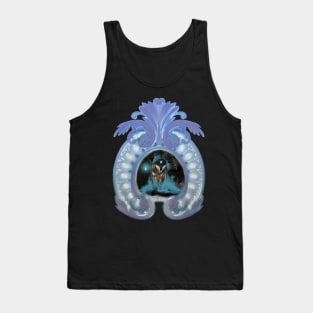 Awesome wolf in the night Tank Top